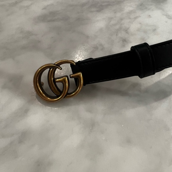 Authentic Gucci Marmont Thin Belt - Picture 2 of 4